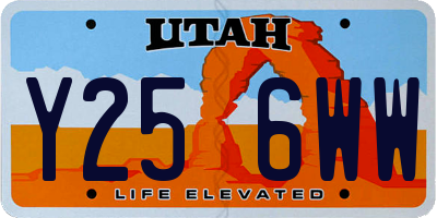 UT license plate Y256WW