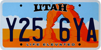 UT license plate Y256YA