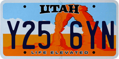 UT license plate Y256YN