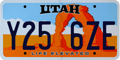 UT license plate Y256ZE