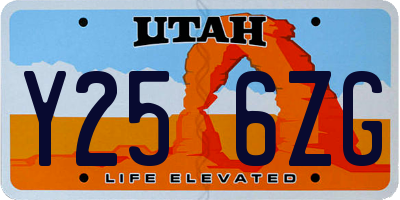UT license plate Y256ZG