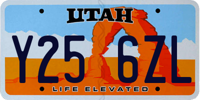UT license plate Y256ZL