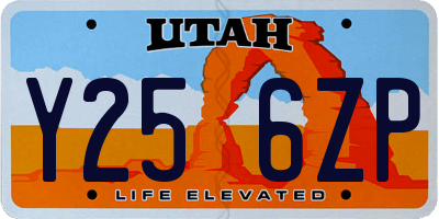 UT license plate Y256ZP
