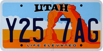 UT license plate Y257AG