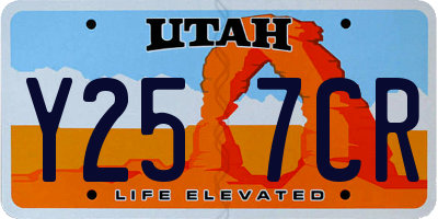 UT license plate Y257CR
