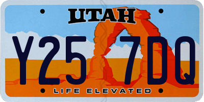 UT license plate Y257DQ