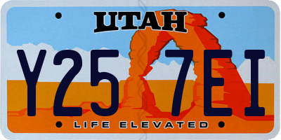 UT license plate Y257EI
