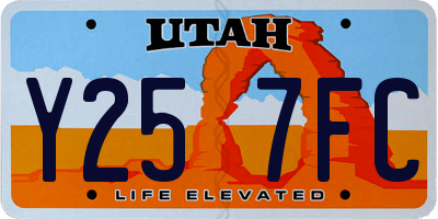 UT license plate Y257FC