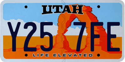 UT license plate Y257FE