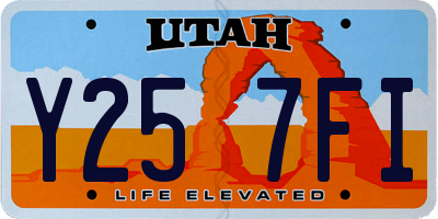 UT license plate Y257FI