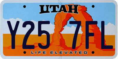 UT license plate Y257FL