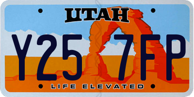 UT license plate Y257FP