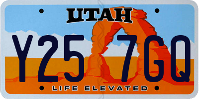 UT license plate Y257GQ