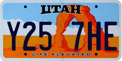 UT license plate Y257HE