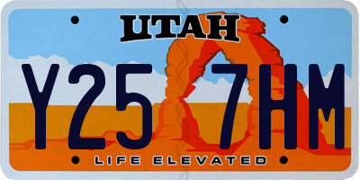 UT license plate Y257HM
