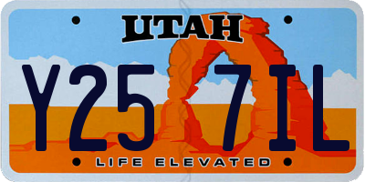 UT license plate Y257IL