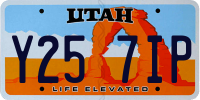 UT license plate Y257IP
