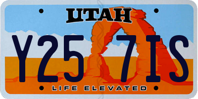 UT license plate Y257IS