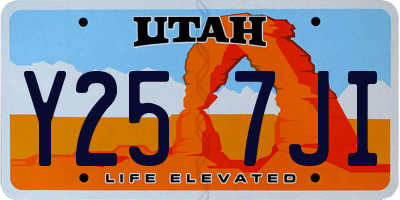 UT license plate Y257JI