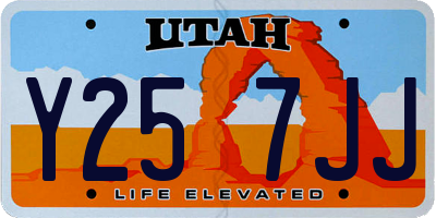 UT license plate Y257JJ