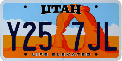 UT license plate Y257JL