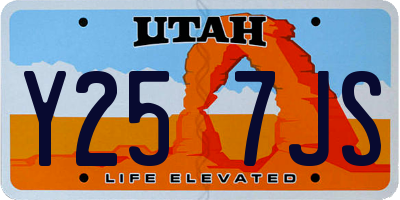 UT license plate Y257JS
