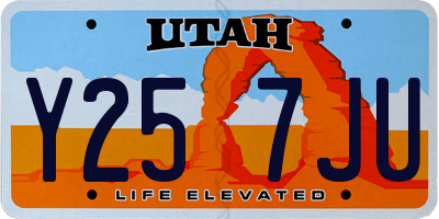 UT license plate Y257JU