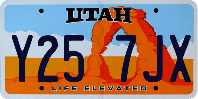 UT license plate Y257JX