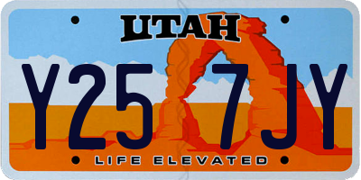 UT license plate Y257JY