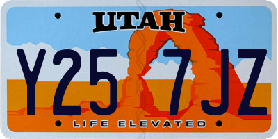 UT license plate Y257JZ