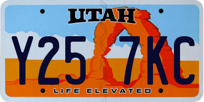 UT license plate Y257KC
