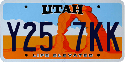 UT license plate Y257KK