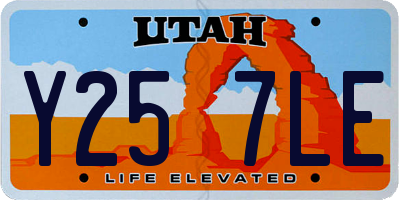 UT license plate Y257LE
