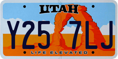 UT license plate Y257LJ