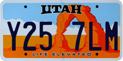 UT license plate Y257LM