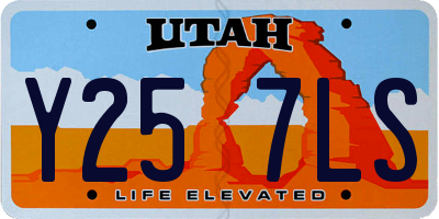 UT license plate Y257LS