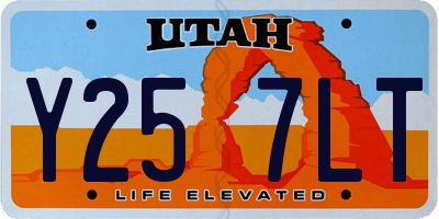 UT license plate Y257LT