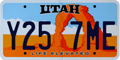 UT license plate Y257ME