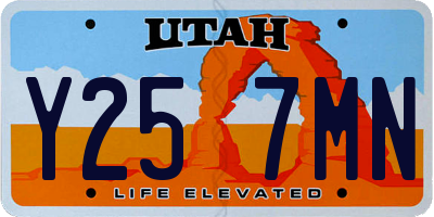 UT license plate Y257MN