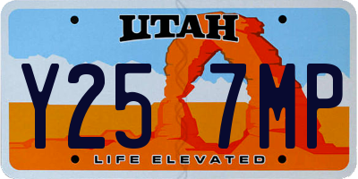 UT license plate Y257MP