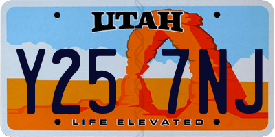 UT license plate Y257NJ