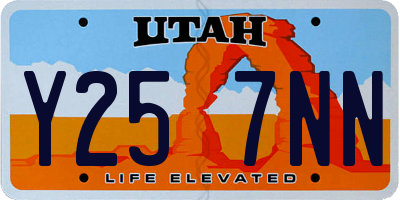 UT license plate Y257NN