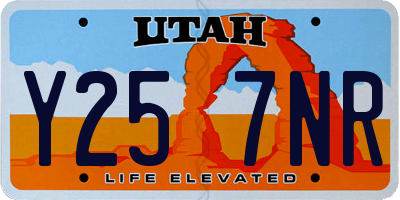 UT license plate Y257NR