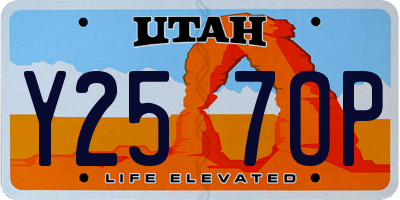 UT license plate Y257OP