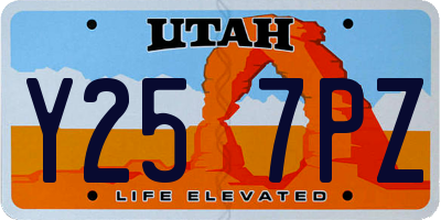UT license plate Y257PZ