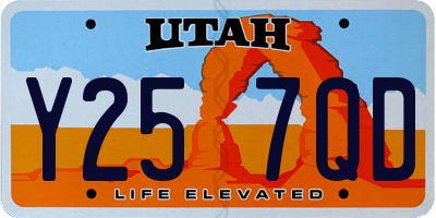 UT license plate Y257QD
