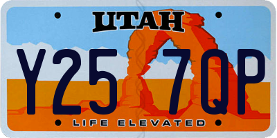 UT license plate Y257QP