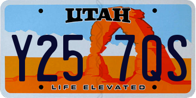 UT license plate Y257QS