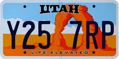 UT license plate Y257RP