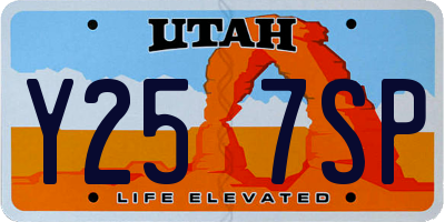 UT license plate Y257SP
